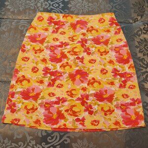 Old Navy floral, pixie mini skirt, excellent used condition, size XS